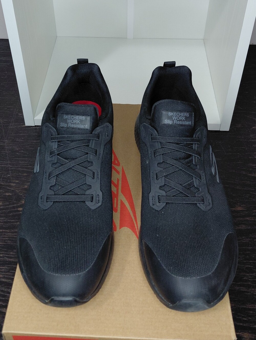 Skechers Women's Black Slip-Resistant Work Sneakers